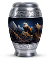 Classic Eagle Memorial Urn made of Aluminium for Human ashes