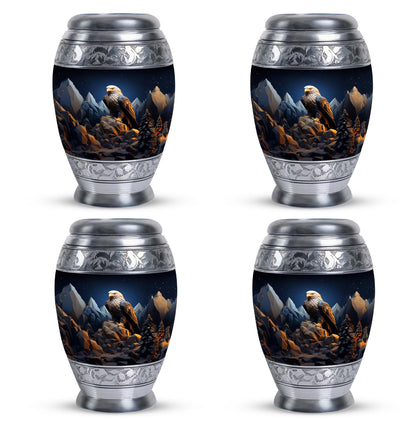 Classic Eagle Memorial Urn made of Aluminium for Human ashes