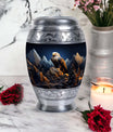 Classic Eagle Memorial Urn made of Aluminium for Human ashes