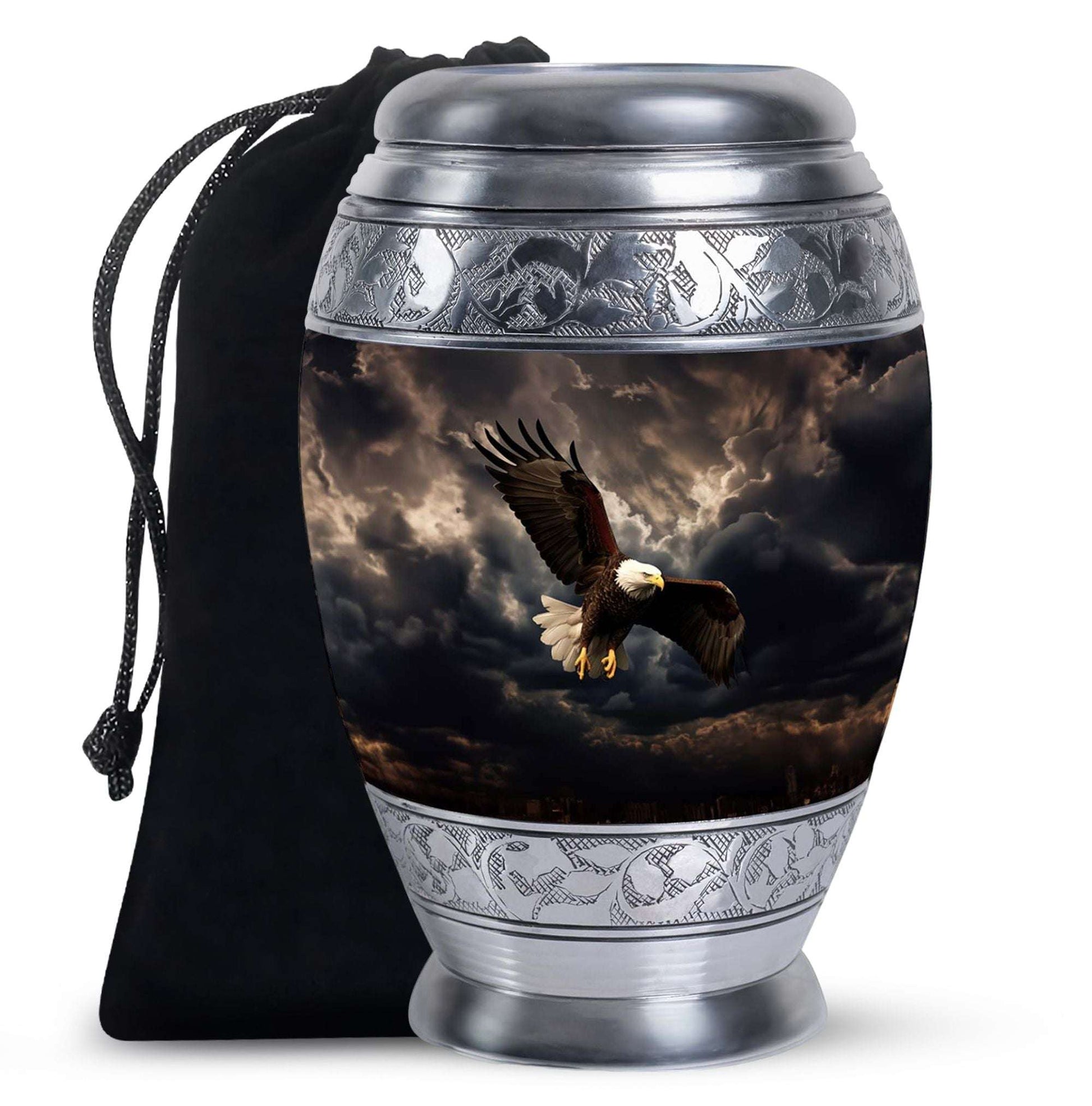Eagle Cremation Urn for Ashes – Black Eagle Urns For Memorial Service