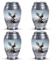 3-inch classic aluminum Eagle Urn for Ashes.