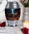 Eagle Memorial Urn, Personalized Aluminium Urn for Burial.
