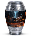 Eagle Memorial Urn, Personalized Aluminium Urn for Burial.