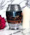 Eagle Memorial Urn, Personalized Aluminium Urn for Burial.