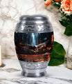 Eagle Memorial Urn, Personalized Aluminium Urn for Burial.