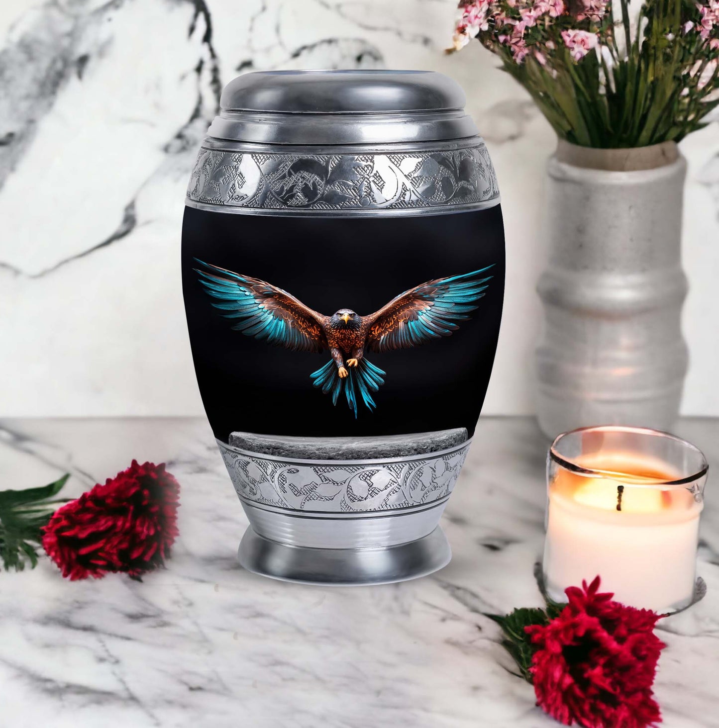 Eagle Spreading Wings Cremation Urn.