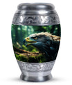Eagle Memorial Urn in aluminium for ashes.