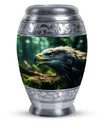 Eagle Memorial Urn in aluminium for ashes.