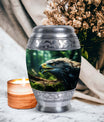 Eagle Memorial Urn in aluminium for ashes.