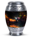 Colorful swan keepsake urn, 3-inch classic design