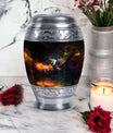 Colorful swan keepsake urn, 3-inch classic design
