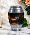 Colorful swan keepsake urn, 3-inch classic design