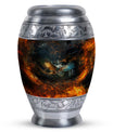 Eagle Memorial Urn, classic design, aluminium, 3-inch size.