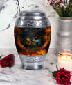 Eagle Memorial Urn, classic design, aluminium, 3-inch size.