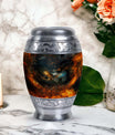 Eagle Memorial Urn, classic design, aluminium, 3-inch size.