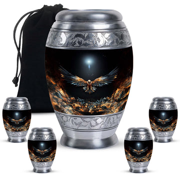 Large Urn with 4 Small Urn