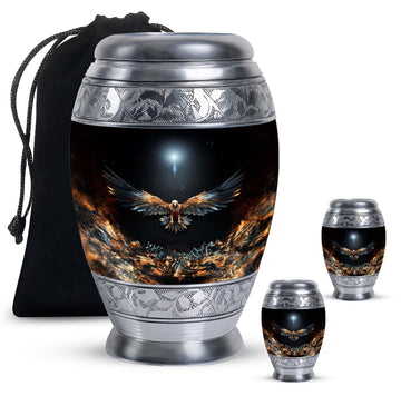 Large Urn with 2 Mini Urn