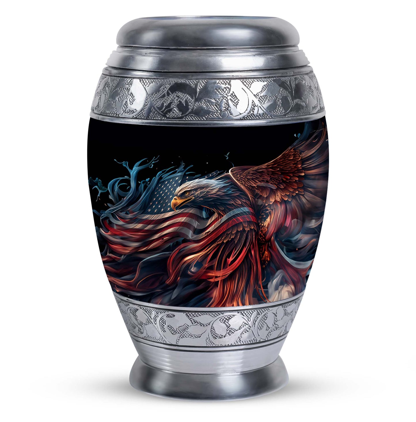 3-inch classic eagle urn crafted from aluminium