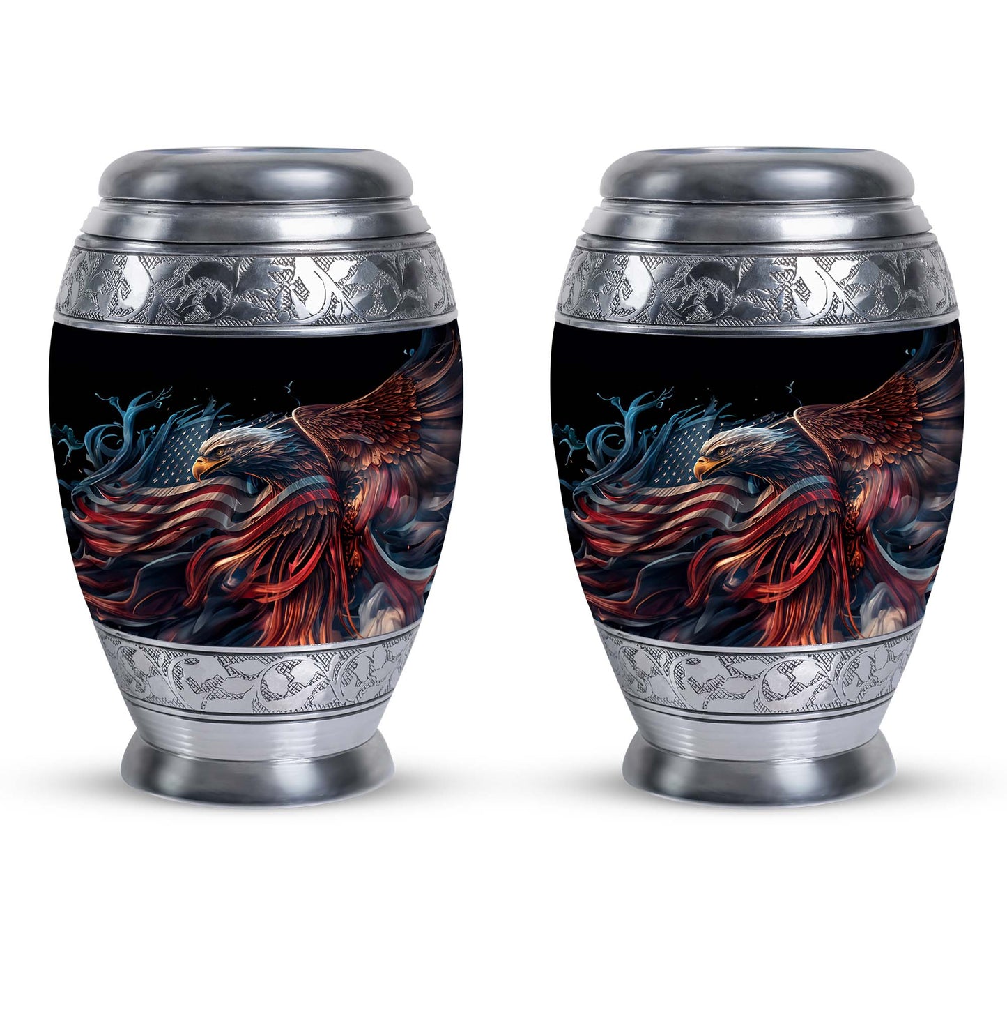 3-inch classic eagle urn crafted from aluminium