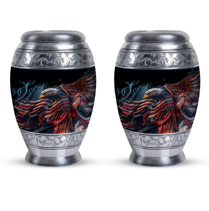 3-inch classic eagle urn crafted from aluminium