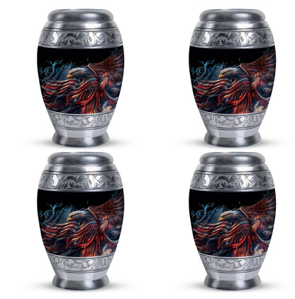 3-inch classic eagle urn crafted from aluminium