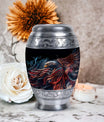 3-inch classic eagle urn crafted from aluminium