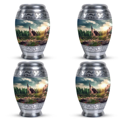 Large classic Eagle Cremation Urn made of Aluminium