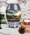 Large classic Eagle Cremation Urn made of Aluminium
