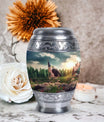 Large classic Eagle Cremation Urn made of Aluminium