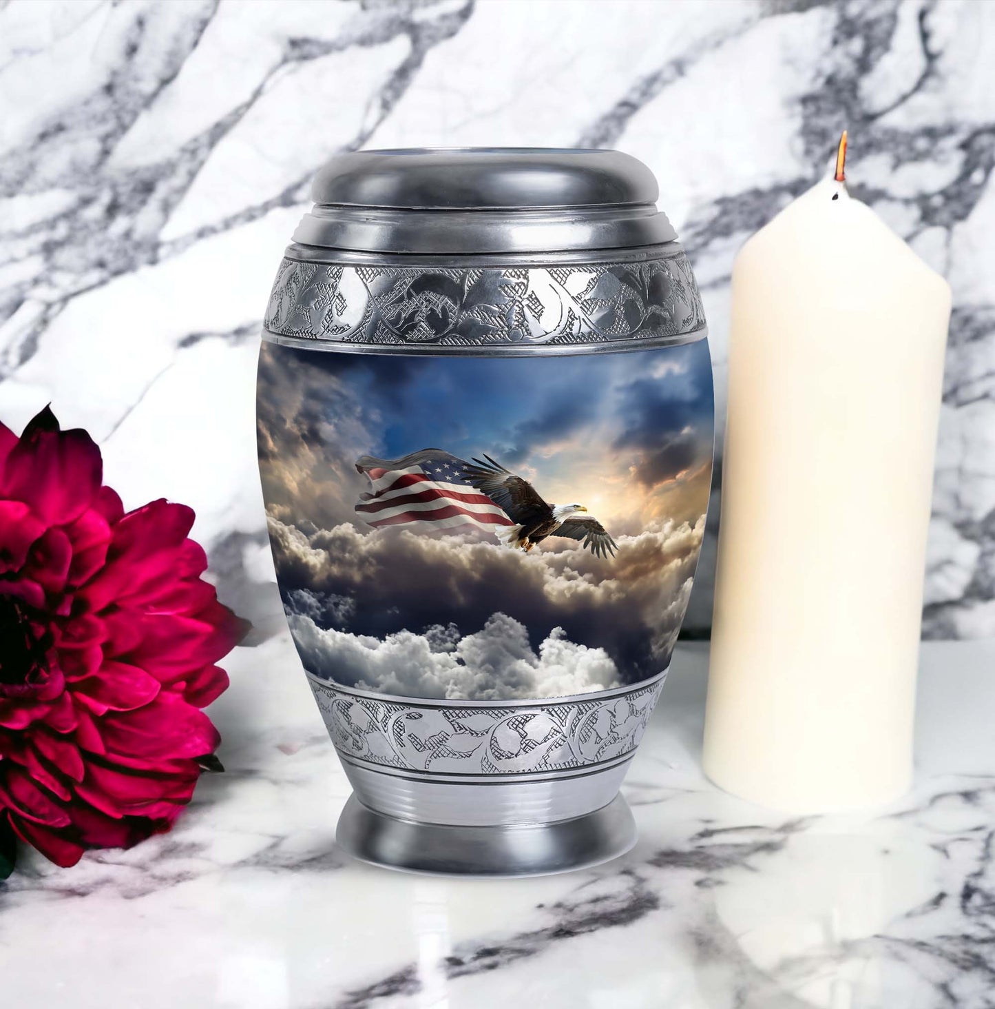 Eagle Memorial Urn, classic large urn for ashes.