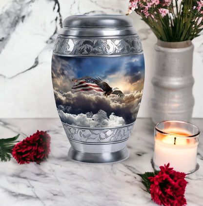 Eagle Memorial Urn, classic large urn for ashes.