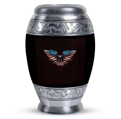 Classic Eagle Urn for Human Ashes in Aluminium.