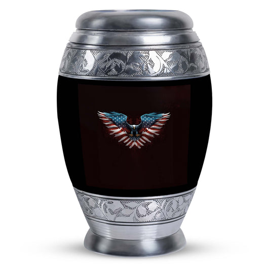 Classic Eagle Urn for Human Ashes in Aluminium.