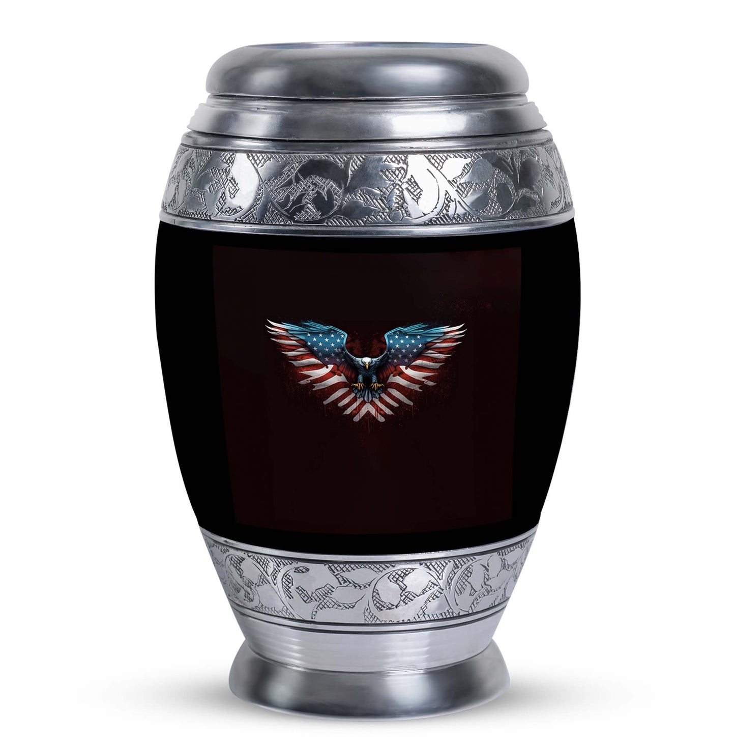 Classic Eagle Urn for Human Ashes in Aluminium.