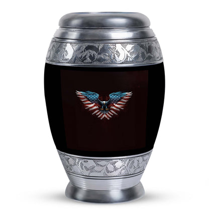 Classic Eagle Urn for Human Ashes in Aluminium.