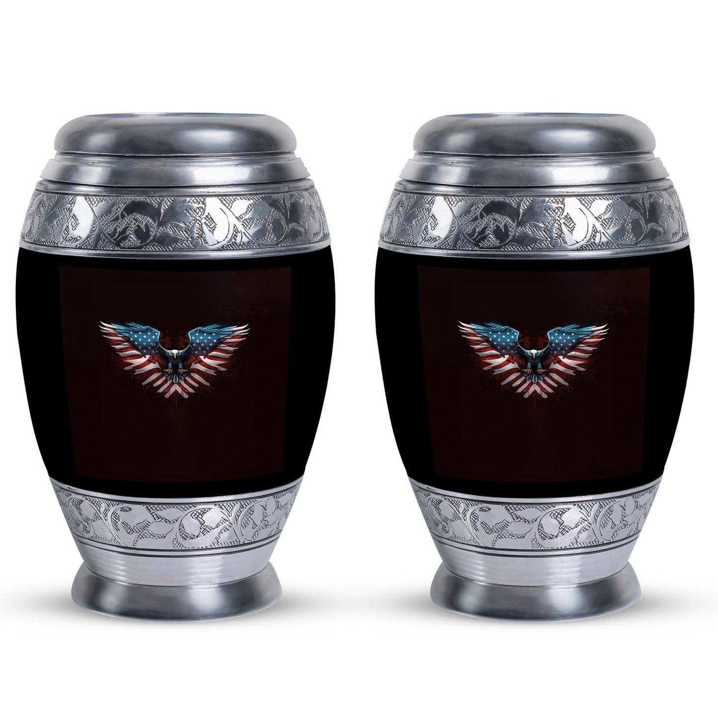 Classic Eagle Urn for Human Ashes in Aluminium.