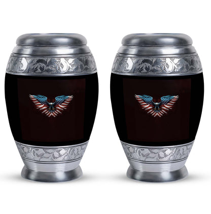 Classic Eagle Urn for Human Ashes in Aluminium.