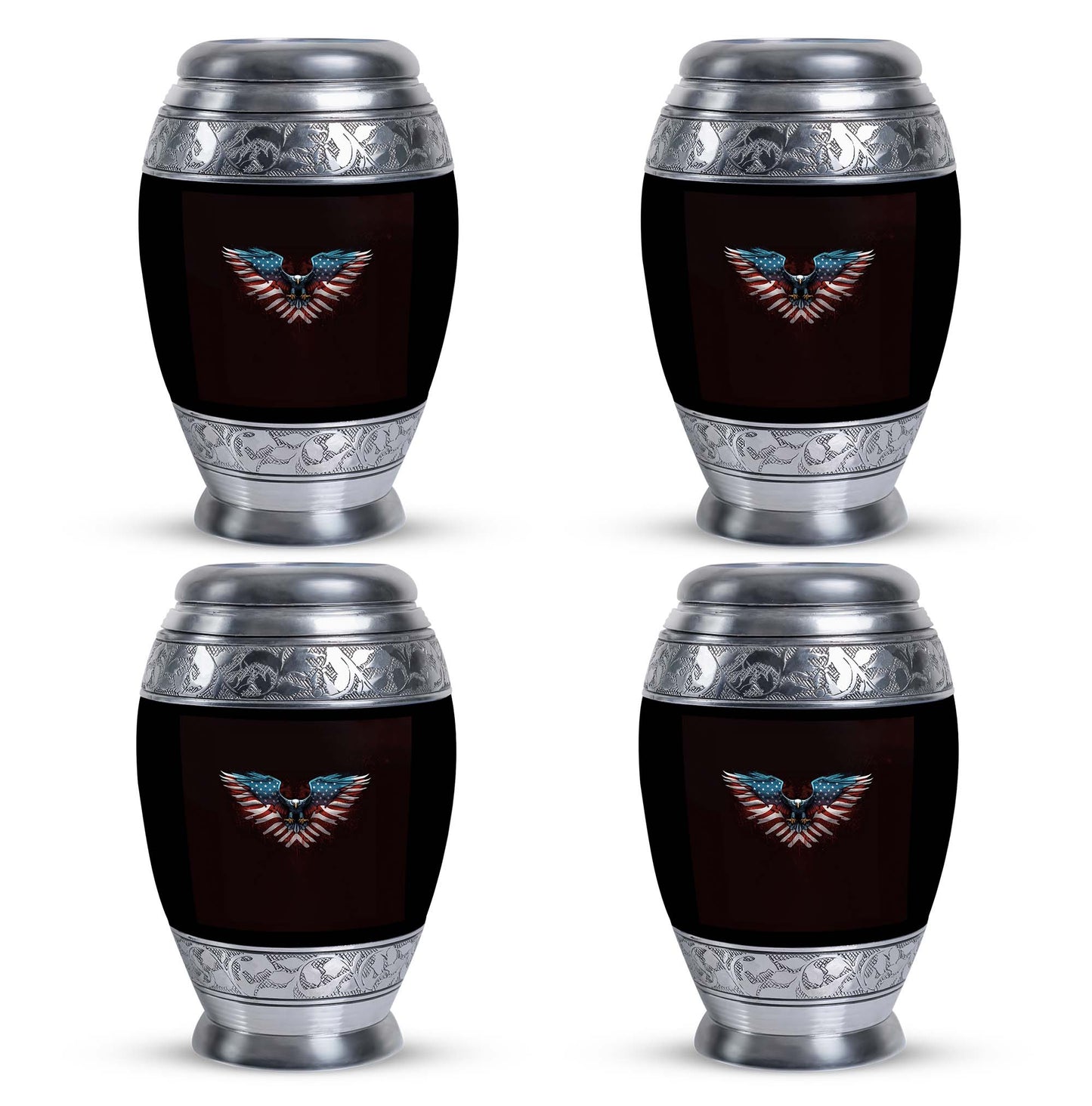 Classic Eagle Urn for Human Ashes in Aluminium.