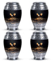 Eagle Cremation Urn, Large aluminium classic memorial urn.