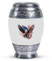Custom 3-inch Eagle Urn for Human Ashes in aluminium.