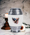 Custom 3-inch Eagle Urn for Human Ashes in aluminium.