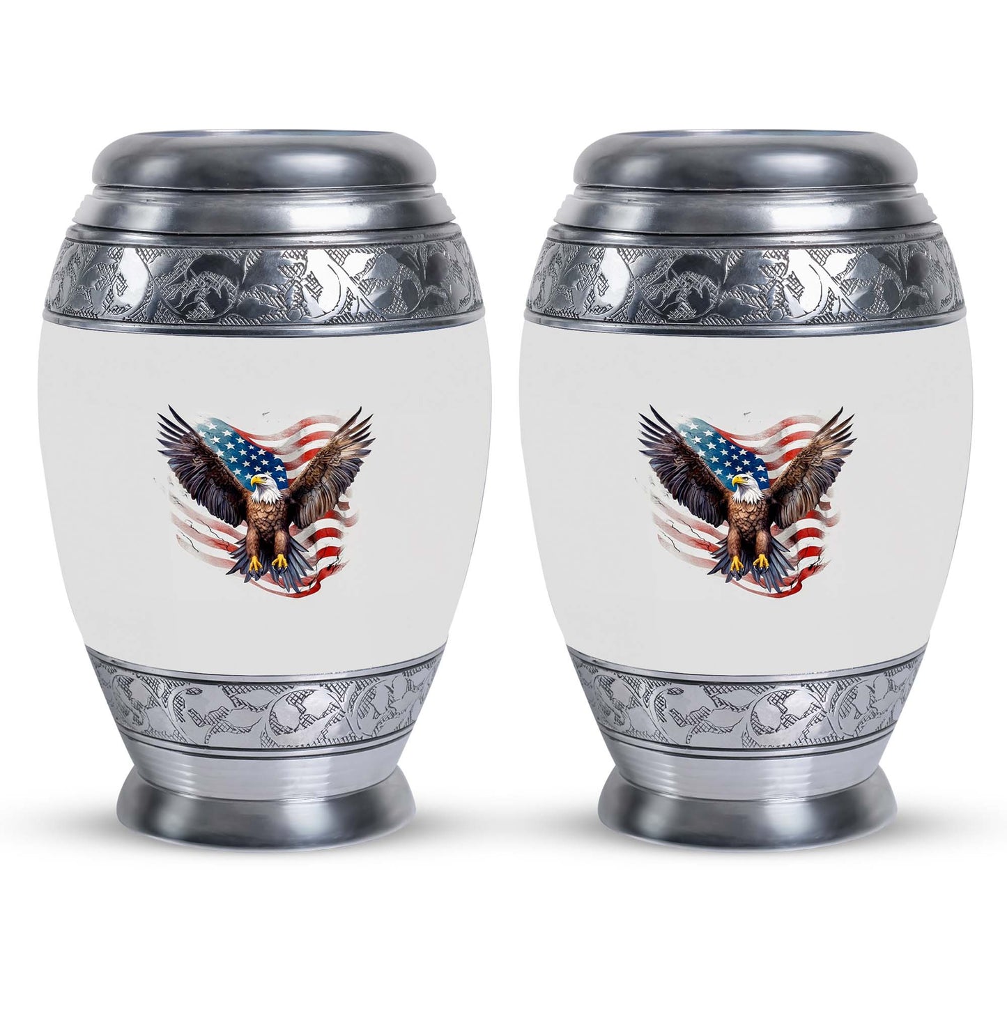 Custom 3-inch Eagle Urn for Human Ashes in aluminium.