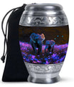 Elephant Floral Urn for Human Ashes Adult - Keepsake Funeral Urns