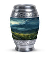Small Mountain-themed Cremation Keepsake Urn, suitable for Ashes of Adult Male or Mom