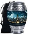 Moonlight Castle Cremation Urn For Women – Fantasy Funeral Urn For Ashes