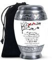 Red Cardinal Bird Art Cremation Urn for Adults - Large Urn For Ashes For Women