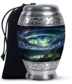 Northern Lights Cremation Urn – Aurora Borealis Funeral Keepsake Urns