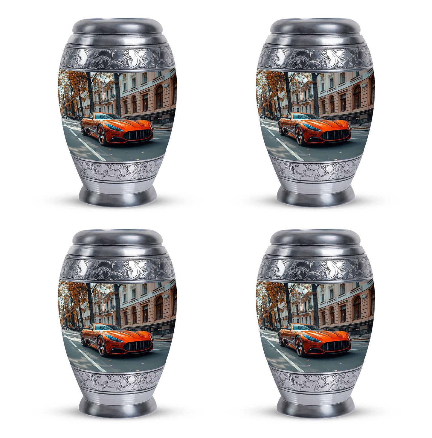  Car Urn 3 Inch Keepsake Pack of 4