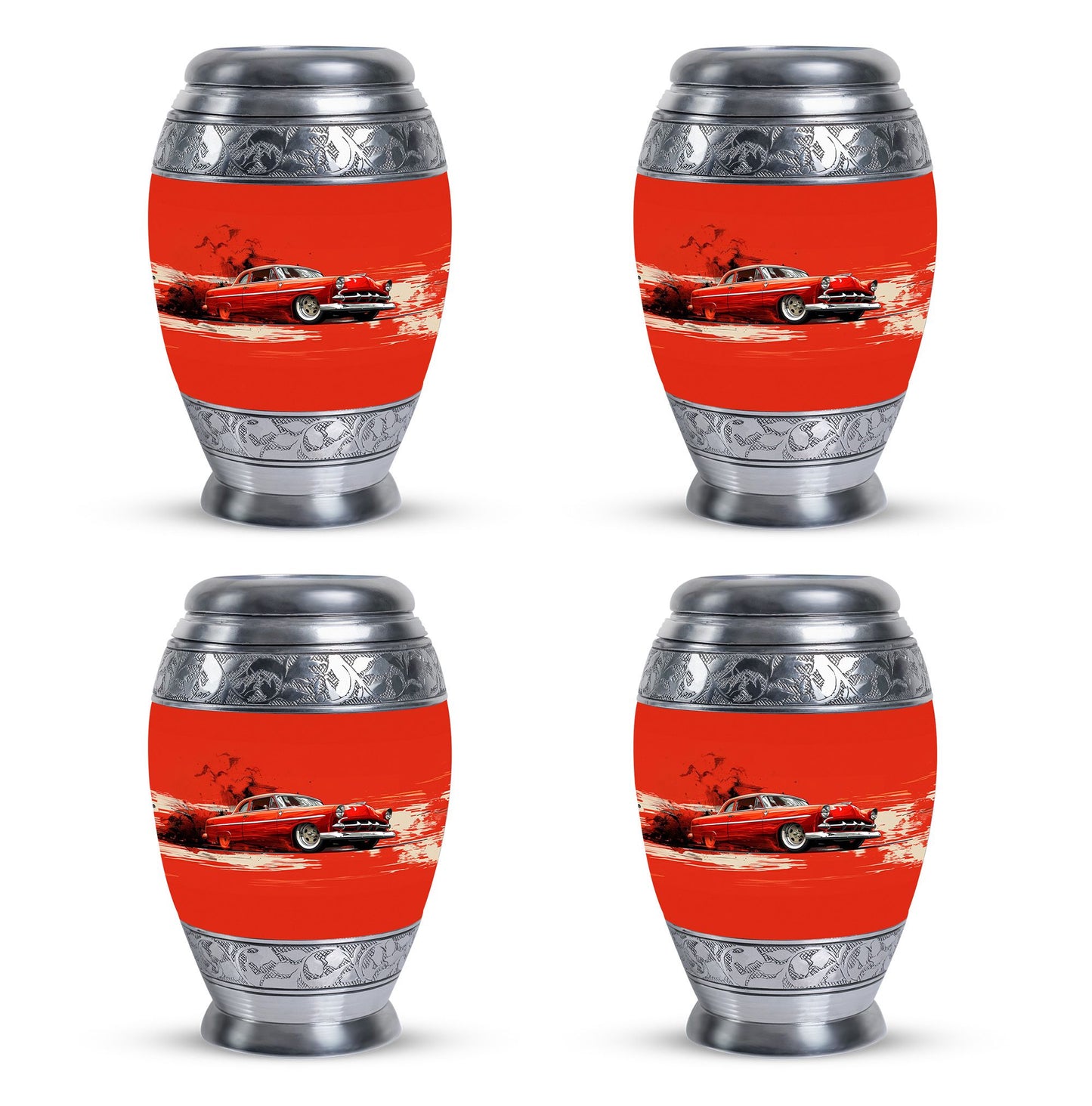  Car Urn 3 Inch Keepsake Pack of 4