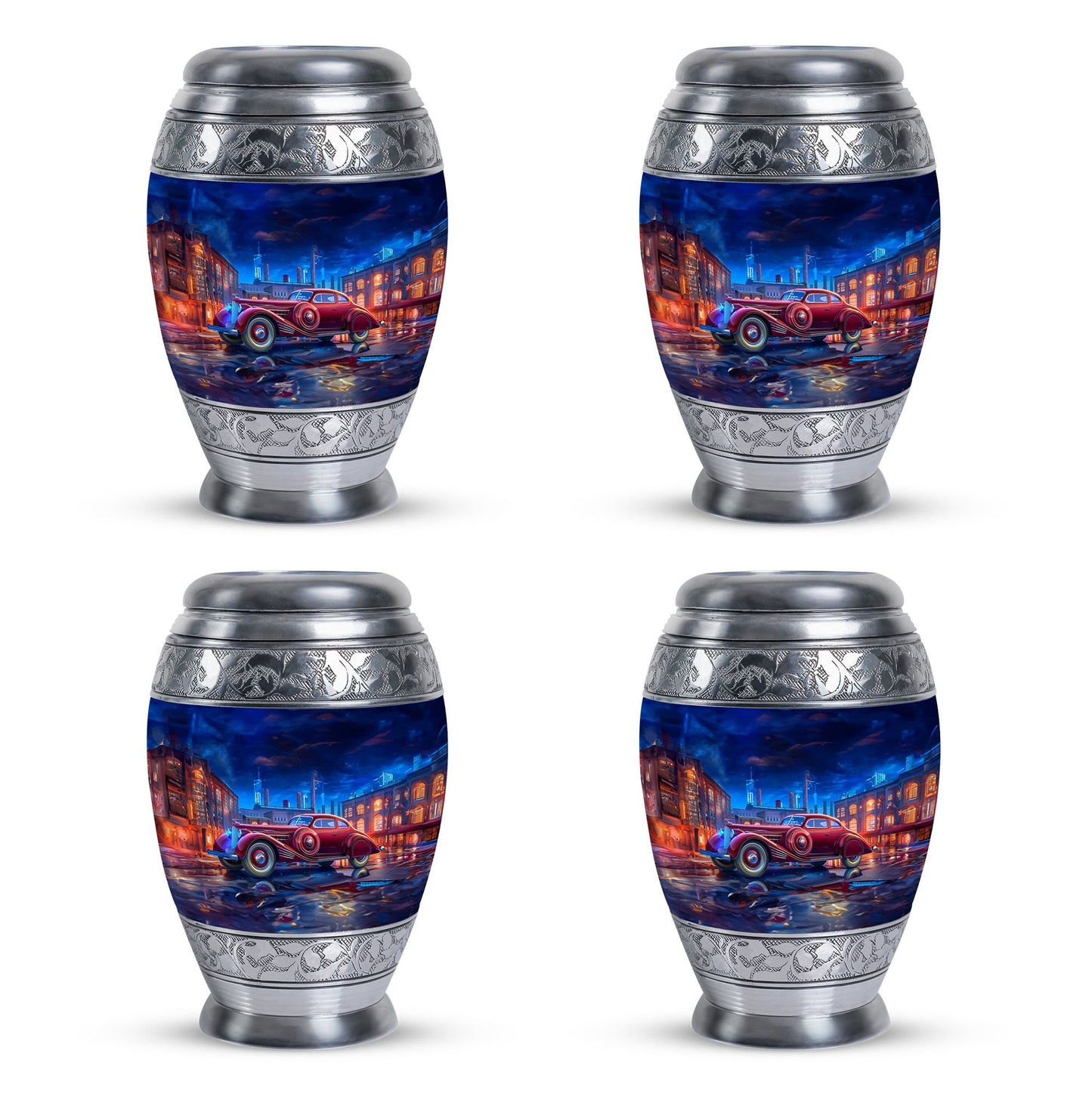  Car Urn 3 Inch Keepsake Pack of 4